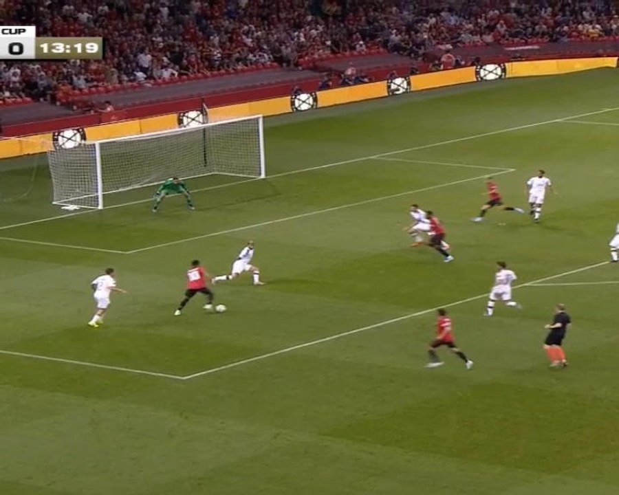 (كرة قدم: الكأس الدولية للأبطال: مانشستر يونايتد 2- 2 إي سي ميلان ( فوز يونايتد 5-4 بركلات الترجيح