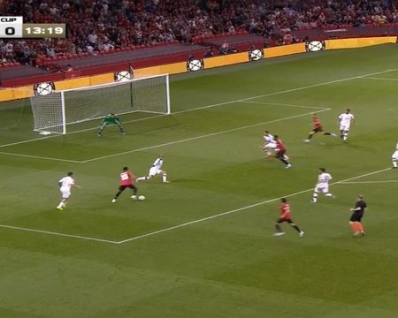 (كرة قدم: الكأس الدولية للأبطال: مانشستر يونايتد 2- 2 إي سي ميلان ( فوز يونايتد 5-4 بركلات الترجيح