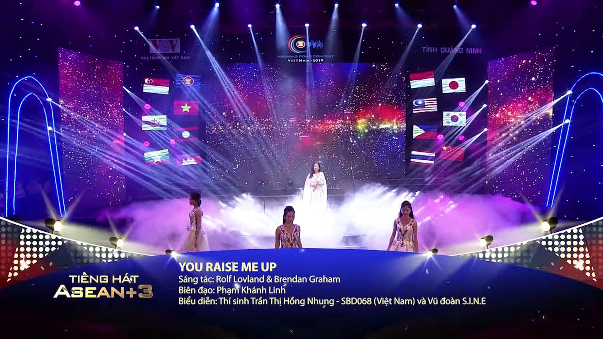 Ca sĩ Hồng Nhung hát You Raise Me Up trong bán kết Cuộc thi Tiếng hát  ASEAN+3 lần thứ 2 năm 2019 - Video Dailymotion