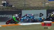 La chute d'Alonso Lopez et Sergio Garcia en Moto 3