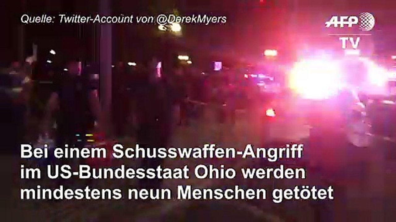 Angreifer erschießt neun Menschen in Ohio