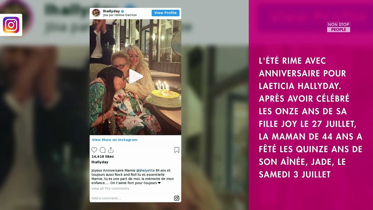 Laeticia Hallyday : pour l'anniversaire de Jade, elle partage d'émouvantes photos avec Johnny