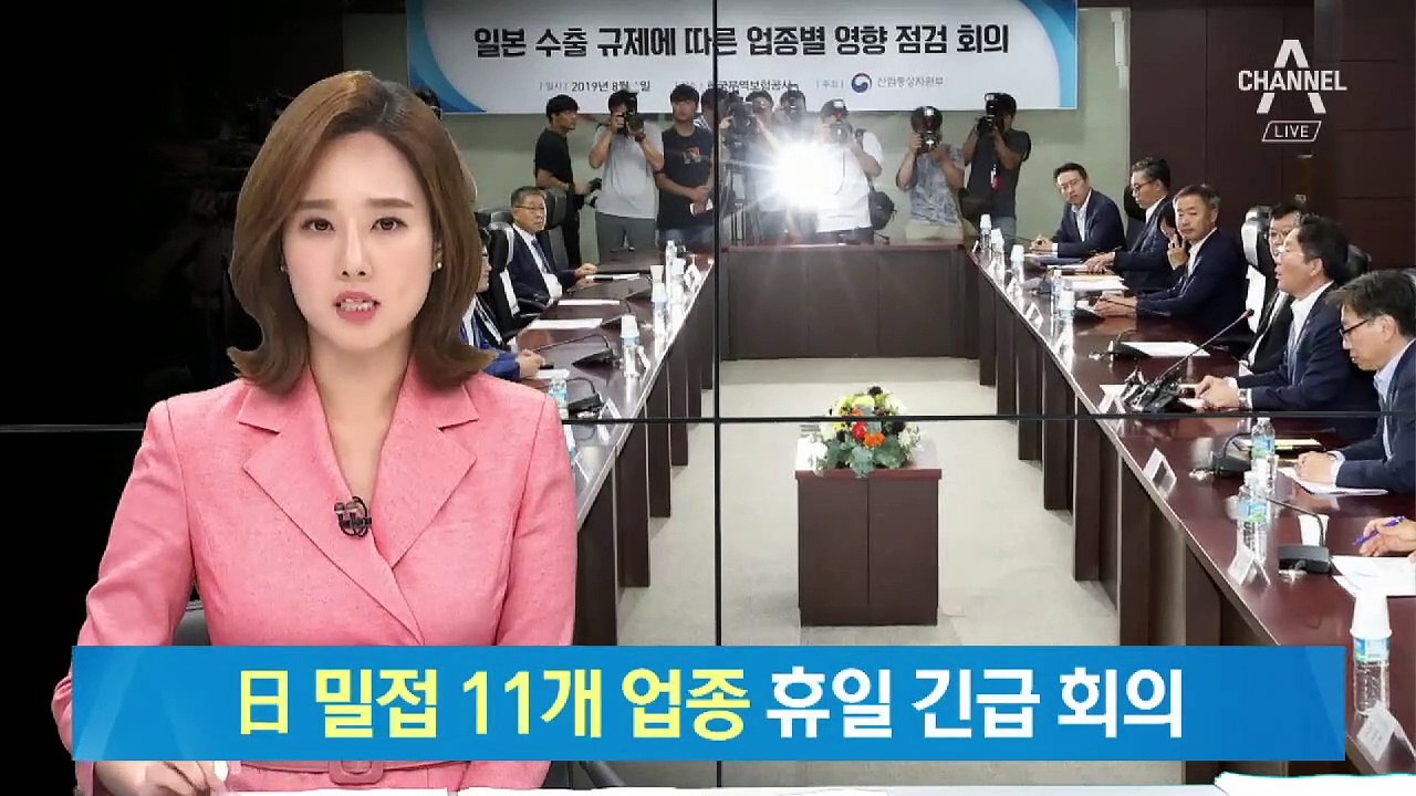 정부·11개 업종 대표 긴급 회의…日 규제 대응책 점검