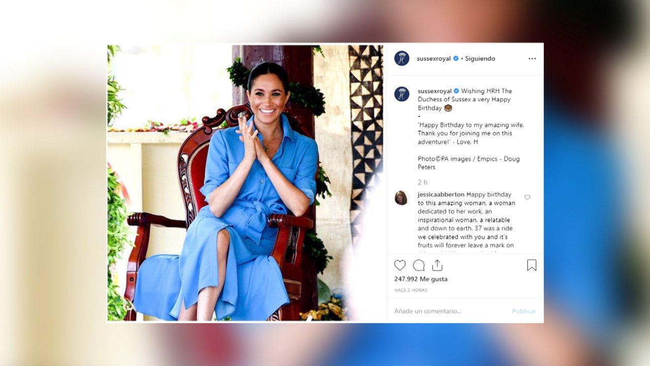 Meghan Markle cumple 38 años