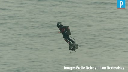 Flyboard : l'exploit de Zapata vu depuis un hélicoptère