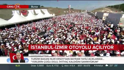 İzmir - İstanbul Otoyolu açılıyor