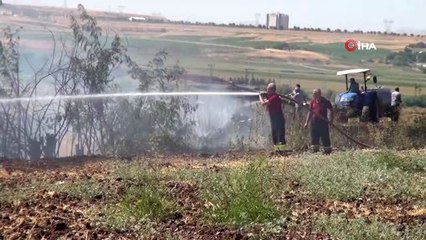 Ağaçlık alanda korkutan yangın