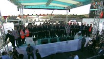 Bursa Şehir Hastanesi ve İstanbul-İzmir Otoyolu ortak açılış töreni - Açılış kurdelesi kesimi  -  BURSA