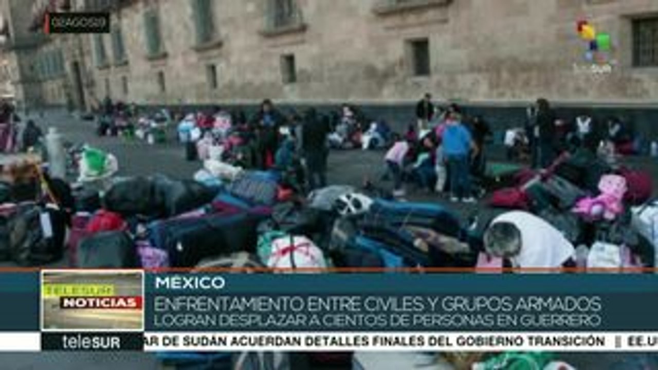 México: Cientos de personas son desplazadas por violencia en Guerrero