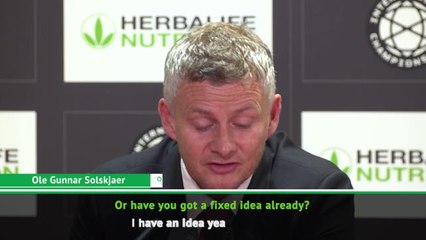 I have an idea who will play against Chelsea - Solskjaer