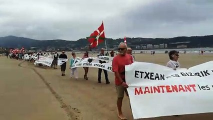 Manifestation d'Etxerat à Hendaye le 4 août 2019