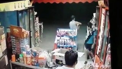 Cámara  graba asalto