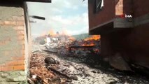 Çorum'da köy yangını: 7 ev kül oldu
