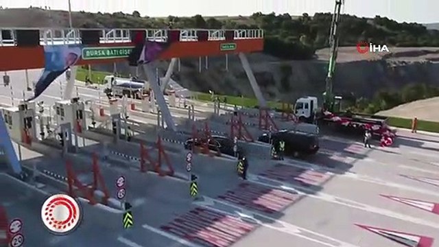 İstanbul Bursa İzmir otoyolunda ilk sürüşü Cumhurbaşkanı Recep Tayyip Erdoğan yaptı