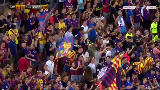 Ainsley Maitland-Niles own Goal - Barcelona 1-1 Arsenal (Full Replay)