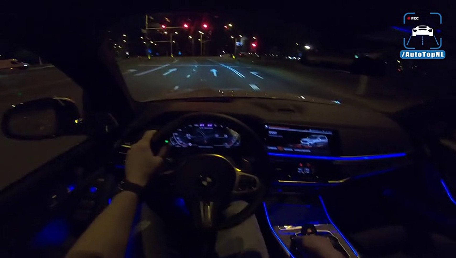 Bmw X7 Ambient Lighting Interior Night Drive Pov By Autotopnl