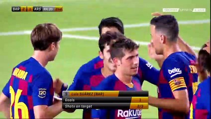 Luis Suárez Goal - Barcelona 2 - 1 Arsenal (Full Replay)