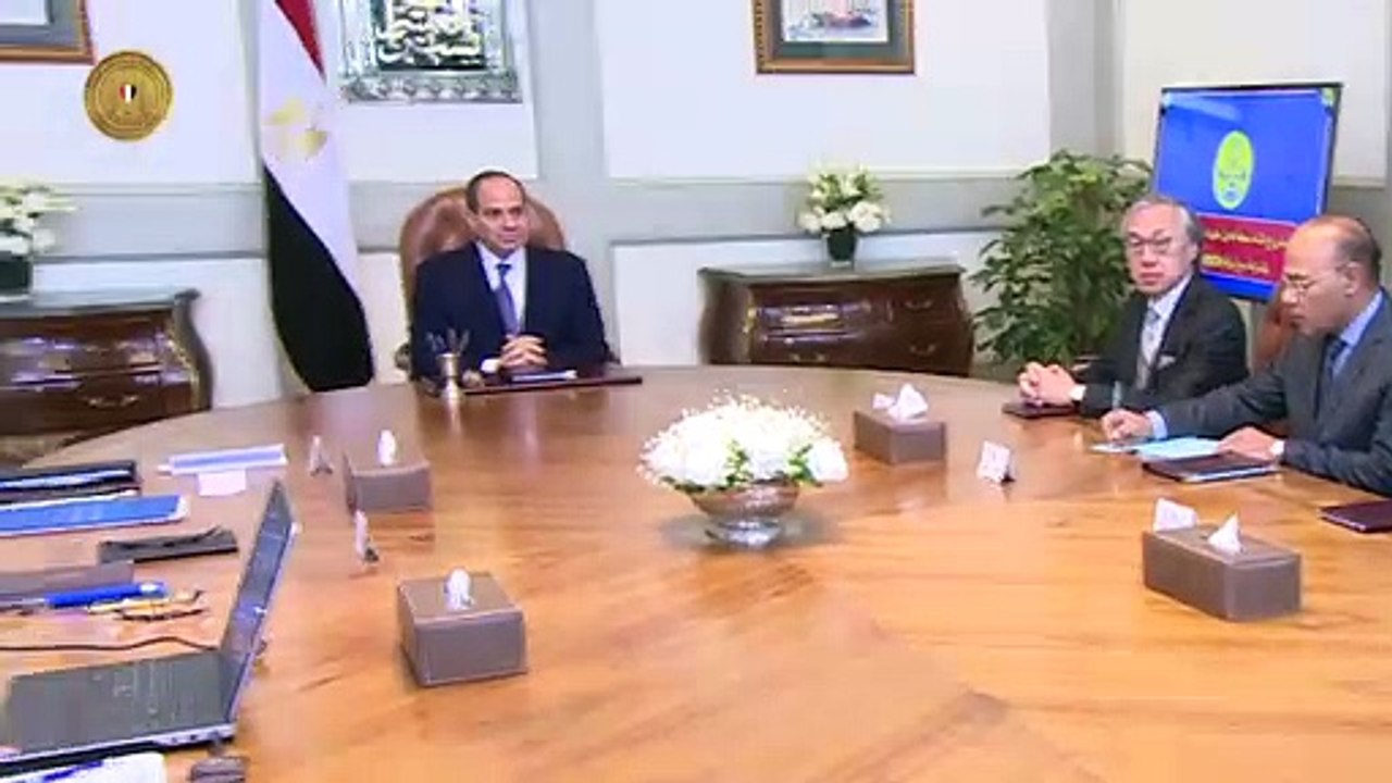 السيسى يشهد توقيع مذكرة تفاهم بين القوات البحرية المصرية وشركة هاتشيسون