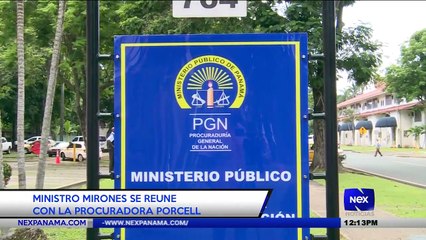 Ministro Mirones se reúne con la procuradora Porcelli - Nex Noticias