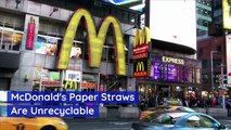McDonald's Paper Straws Are Unrecyclable