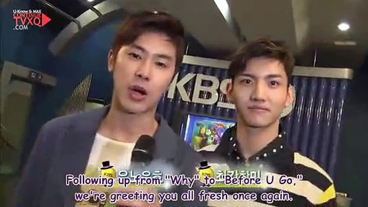 110324 TVXQ Message for KBS Saturday Program Guide