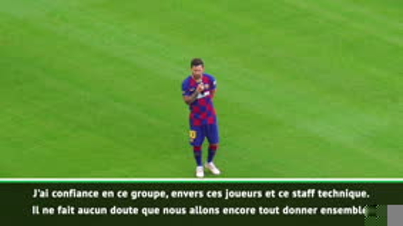 Barça - Messi : "J'ai confiance en ce groupe, ces joueurs et ce staff"