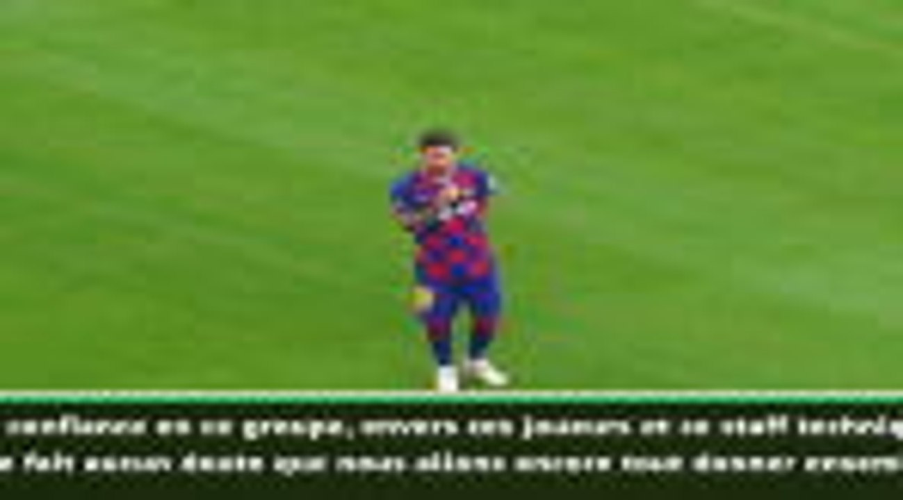 Barça - Messi : "J'ai confiance en ce groupe, ces joueurs et ce staff"