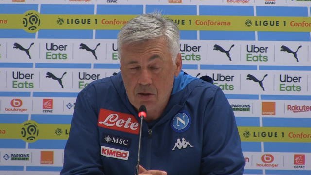 Naples - Ancelotti : L'OM a un très bon entraîneur et un stade fantastique