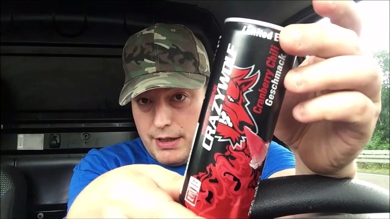 Crazy Wolf Limited Edition Cranberry Chilli Energy Drink Review und Test