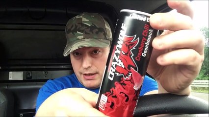 Crazy Wolf Limited Edition Cranberry Chilli Energy Drink Review und Test