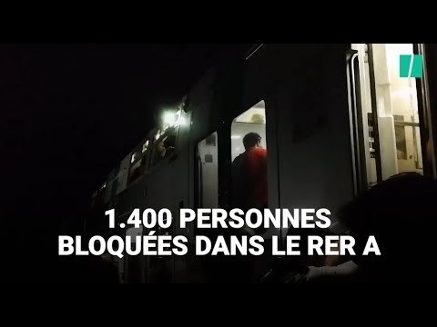 1.400 personnes ont été bloquées pendant 3 heures dans le RER A