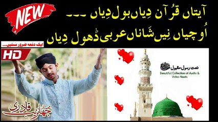Aytaan Quran Diyaan Boldiaan || Muhammad Jahanzaib Qadri || Best Naat Collection