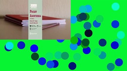 [Read] Pocket Anesthesia  For Kindle