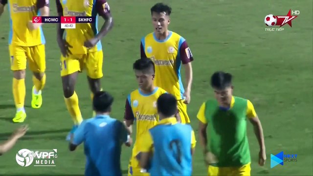 Đội đầu bảng TP. HCM nhận thất bại ở phút cuối cùng trước Sanna Khánh Hòa BVN | VPF Media