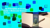 Online Principles of Virology: Volume 1 Molecular Biology  For Free
