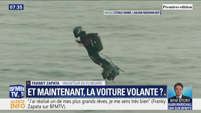 Voiture volante: Franky Zapata espère pouvoir faire des démonstrations d'ici la fin de l'année