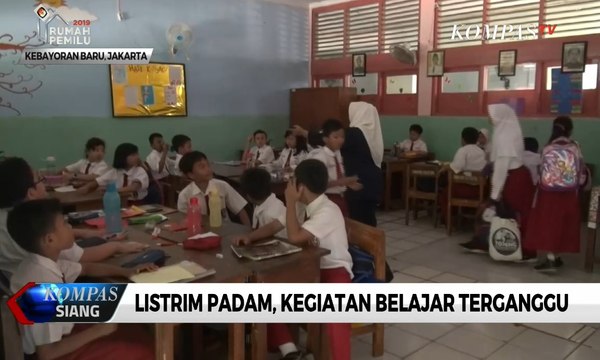 Listrik Padam, Kegiatan Belajar di Jakarta Terganggu