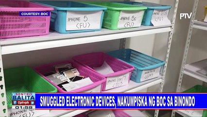 Smuggled electronic devices, nakumpiska ng BOC sa Binondo
