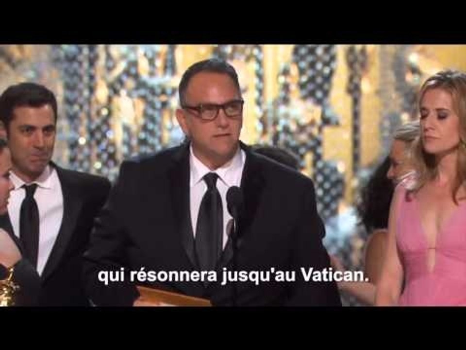 Aux Oscars, le message du réalisateur de Spotlight au pape
