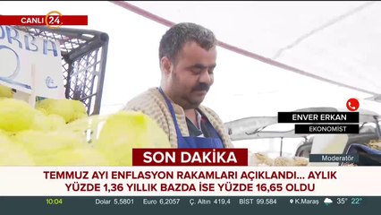 Temmuz ayı #enflasyon rakamları açıklandı