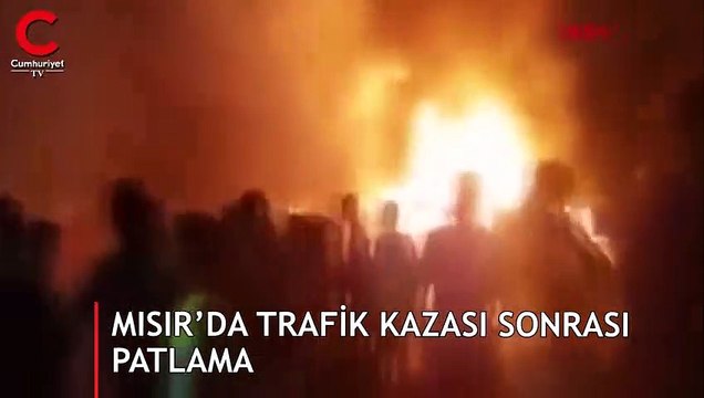 Mısır’da trafik kazası sonrası patlama: 19 ölü