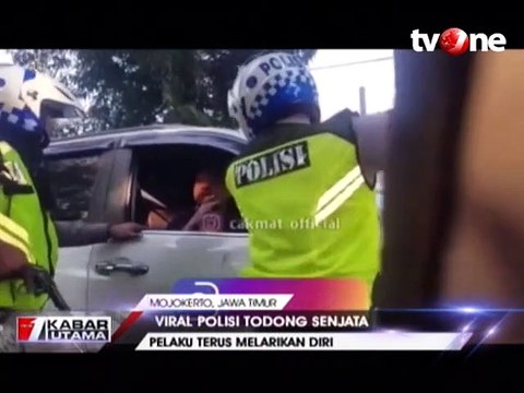 Viral Polisi Todongkan Senjata ke Pelaku Tabrak Lari