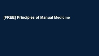 [FREE] Principles of Manual Medicine