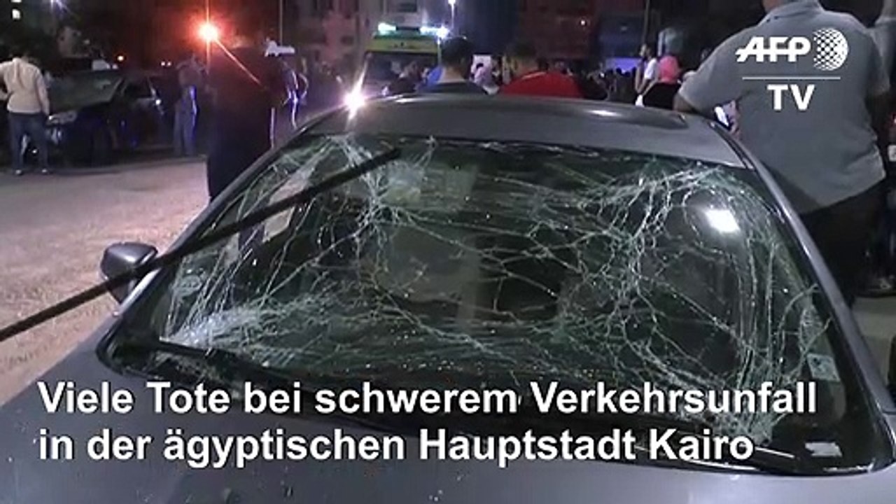 Viele Tote bei schwerem Verkehrsunfall in Kairo