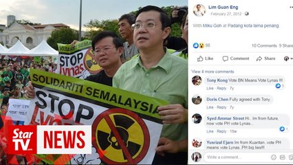 LGE: Will address Lynas issue at another venue, not here