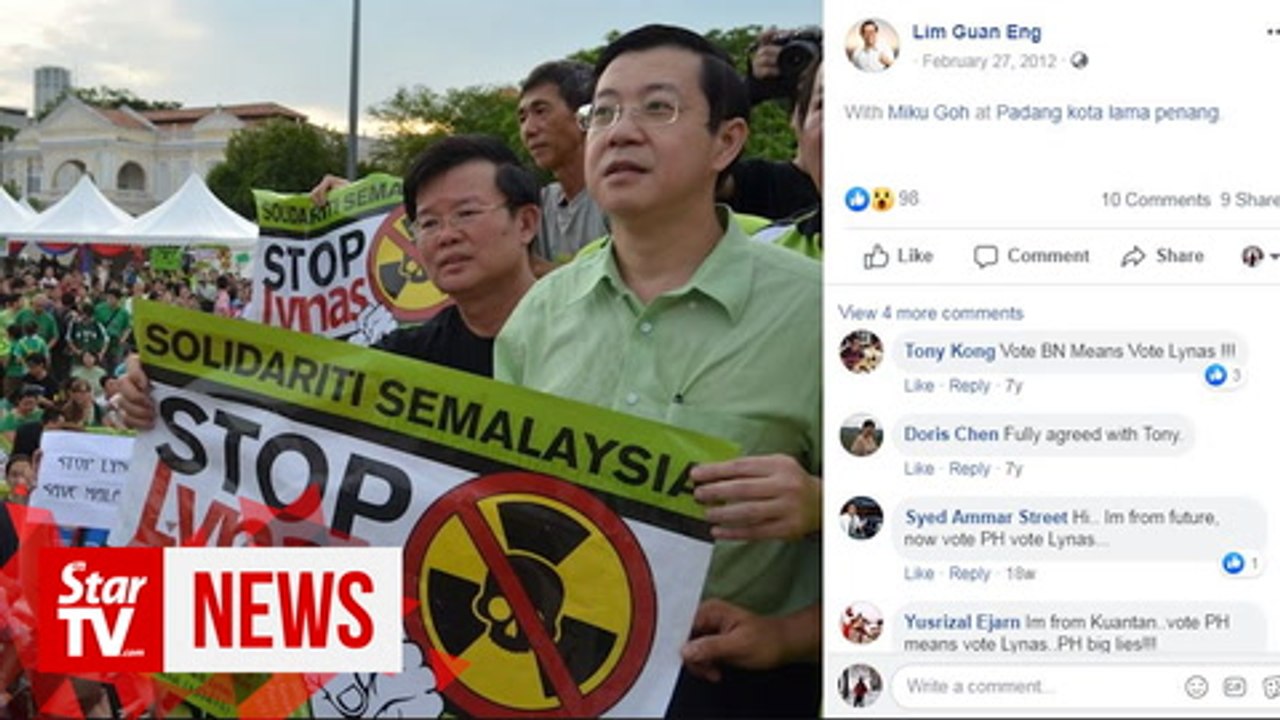 LGE: Will address Lynas issue at another venue, not here