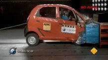 VÍDEO: Esto es lo que te puede pasar si tienes un choque frontal con un Tata Nano