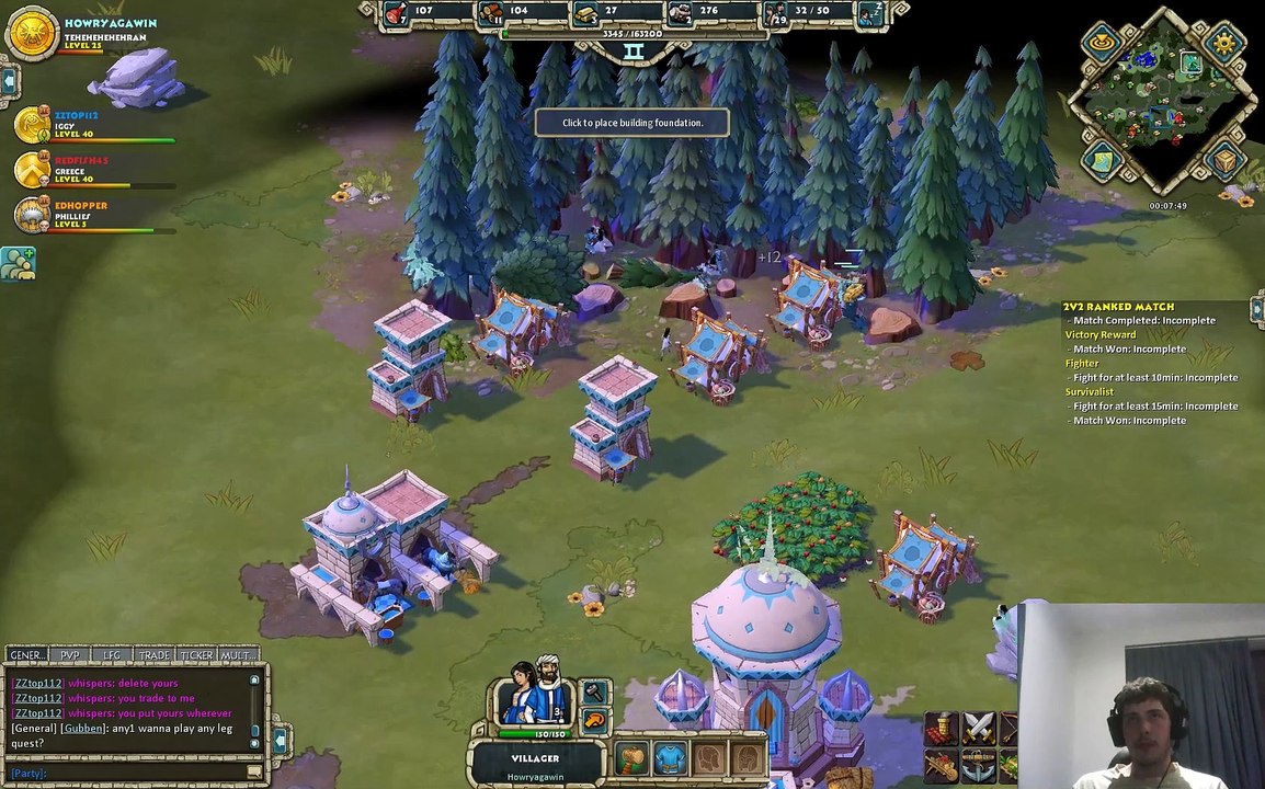 Getting carried by ZZtop??? Age of Empires Online 2 Versus 2