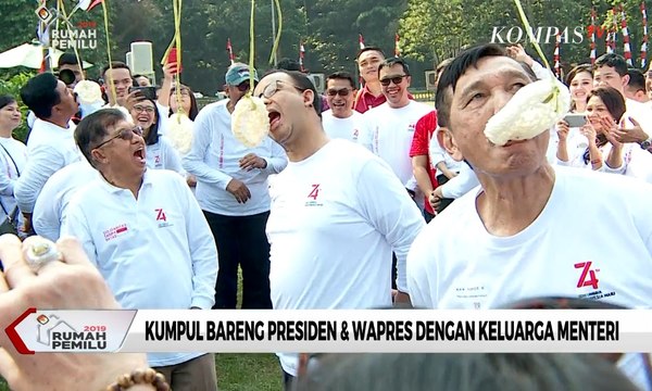 Jokowi Gelar Family Gathering , Para Menteri Nikmati Istana Bogor bersama Keluarga