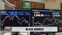 Black Monday on Korea's stock market..major Asian stock markets also plunge